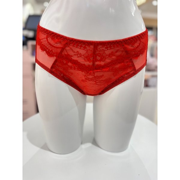 [여주점] 아무르 홑겹 세트 레이스 노라인 햄 데일리 팬티 [VPT1791H] RD