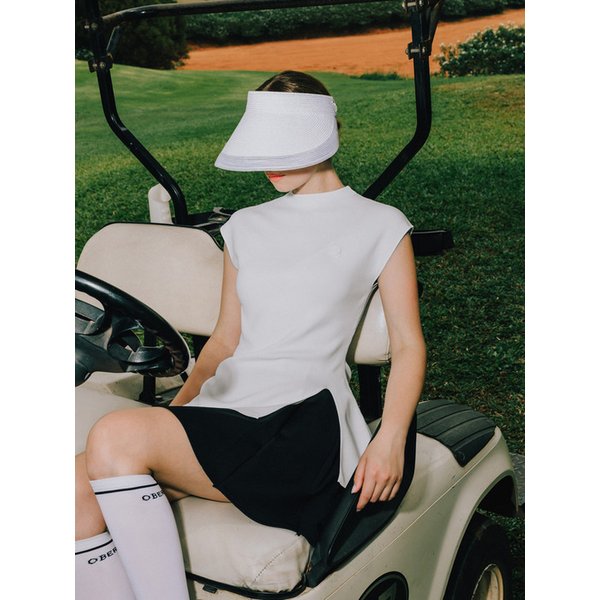 Airy Slit Cool knitwear (White)