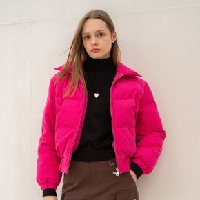 UNISEX 코듀로이 덕다운 숏 푸퍼  [PINK] / SBC4U07006