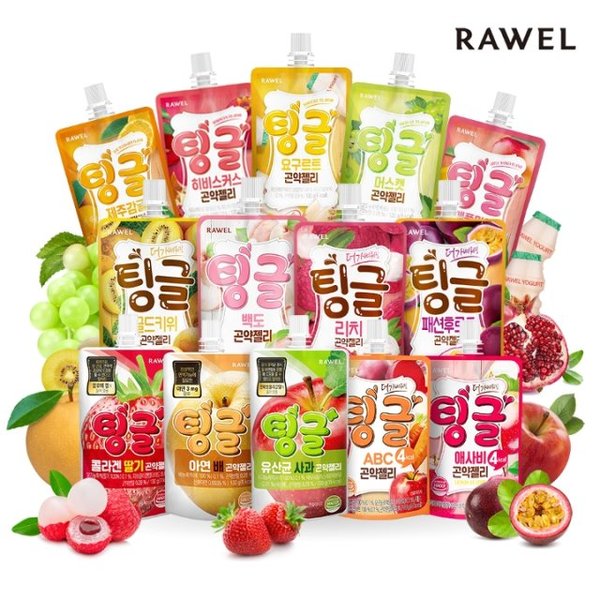 로엘 팅글 곤약젤리 15종 골라담기 / 복숭아 머스캣 감귤 요구르트 석류 애플망고 외
