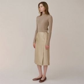 PF24 Wool Silk Skirt Sand Beige