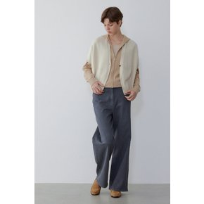 울 블렌드 메탈릭 후디 집업 아우터 IA15346800103