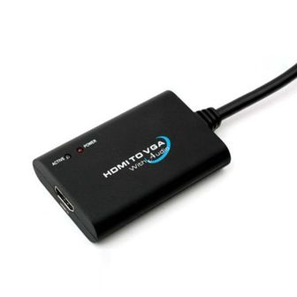 오너클랜 HDMI 컨버터 HDMI - VGA - 스테레오 - USB전원 30cm