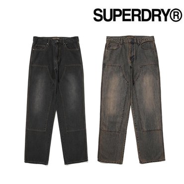 SUPERDRY 슈퍼드라이 카펜터 워싱 믹스 데님 팬츠(SDMDEDO01)