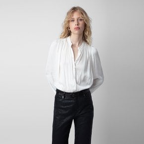 [여주점] 블라우스 Tchin Satin Blouse ZE3FFCTSH014Z00