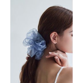 baby ribbon scrunchie_blue