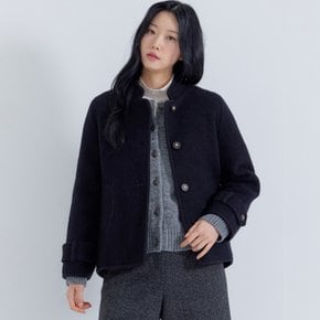 (2컬러) 울 알파카 부클 밴드넥 자켓 LFJKPA04