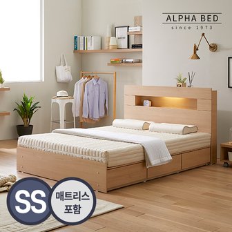 알파침대 스탠다드 LED 수납침대 SS+아니마 독립스프링