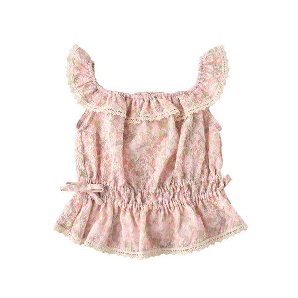 [여주점] 룰라비  -  플라워민소매블라우스  7532231310