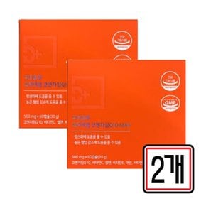 프리미엄 코엔자임 Q10 MAX 60캡슐 x 2개 중장년 시니어 관리 코큐텐 코앤자임 큐텐