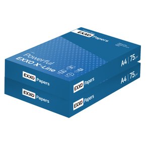 엑스라인 A4 복사용지(A4용지) 75g 1000매(500매 2권)