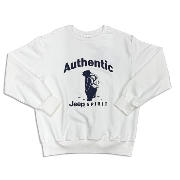 [여주점] 지프 곰프린트 맨투맨티셔츠 JP3TSU893