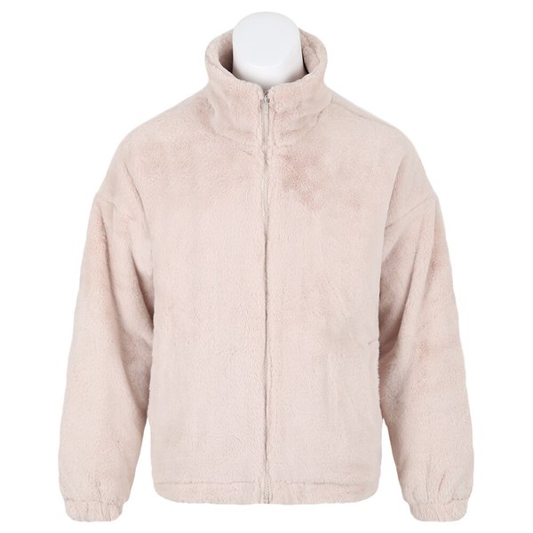 남자 겨울 세미 오버핏 극세사 집업 점퍼 RB-JUW-Q056-베이지