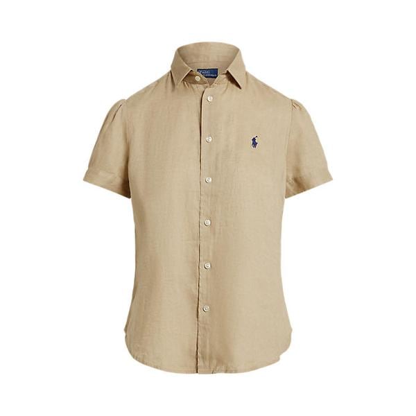 여성 리넨 숏 슬리브 셔츠(WMPOSHTNDO21216250)