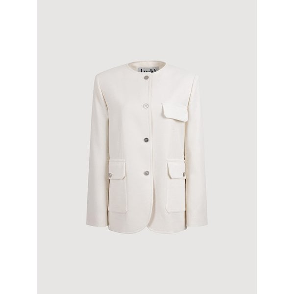 Round Neck Jacket (ivory)_LFJAS25230IVX
