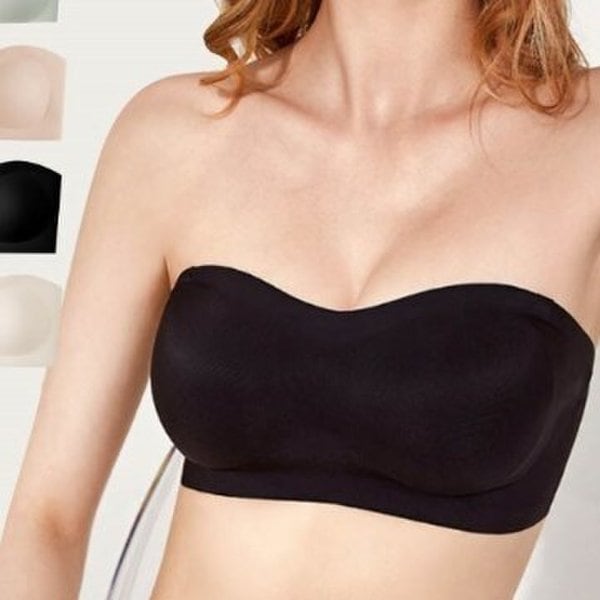 [옷자락] 여성 무지 튜브 후크 패드 노와이어 브라탑