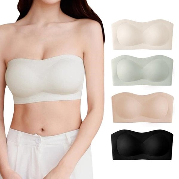 [옷자락] 여성 무지 튜브 후크 패드 노와이어 브라탑