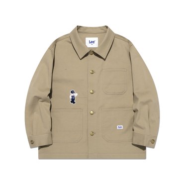 Lee Kids 패치워크 면트윌 자켓 베이지 LK2501JK03BE