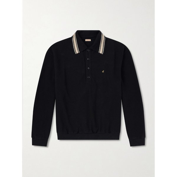 박스 스트라이프 자수 코튼 피케 폴로 셔츠 46376663162925161