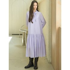 FRILL RIBBON TIRED DRESS_LAVENDER