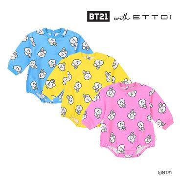 에뜨와 [에뜨와 가을]BT21 패턴바디수트(쿠키PINK,YELLOW,BLUE)_07Q027941