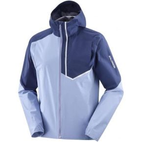 일본 살로몬 스키복 Salomon LC2043500 Mens Outdoor Jacket Bonatti Trail Blue Gray 1564959