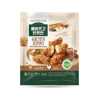 신세계푸드 [본사배송]올바르고 반듯한 슈퍼크런치 치킨텐더 440g X 3봉