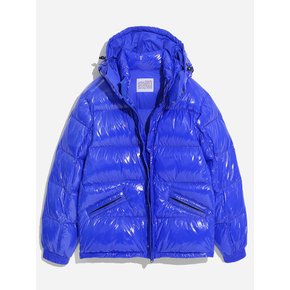 HOODED DOWN JACKET_COBALT