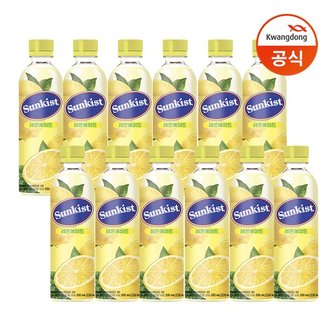 광동 썬키스트 레몬에이드 500ml x12개