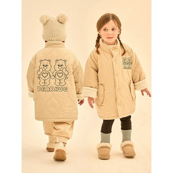 베어허그 물결퀼팅 점퍼