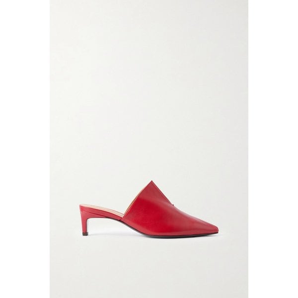 글로스 가죽 뮬 레드 46376663162951674