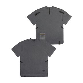 23 FRANKENSTEIN PIGMENT OVERSIZED T-SHIRTS CHARCOAL