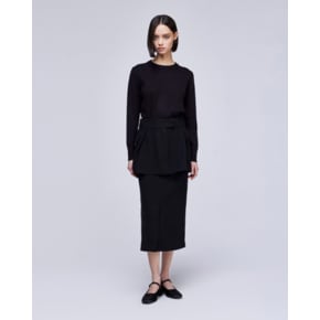 [파주점] [송지오우먼]송지오 투피스 크레이프 스커트 블랙 WH2SK310BK