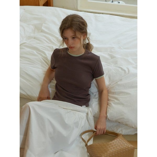 ANC ESSENTIAL ROUND T-SHIRT_BROWN