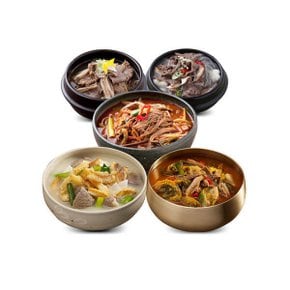 국물의한수 5종세트 (갈비탕+육개장+뚝불+우거지+황태)