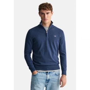 5078391 GANT HALF-ZIP - Jumper dark jeansblue melange