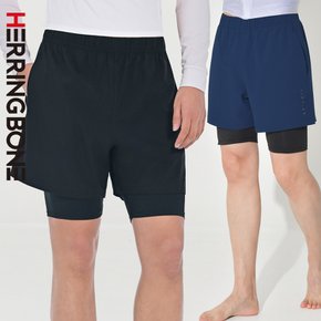 남자 래쉬가드 팬츠 수영복 스윔 비치웨어 워터 보드숏 일체형 투인원 숏 반바지 하의 AC902M