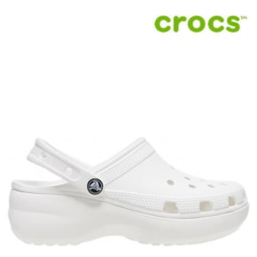 [세일] 크록스 샌들 /47- 206750-100 / Womens Classic Platform Clog White