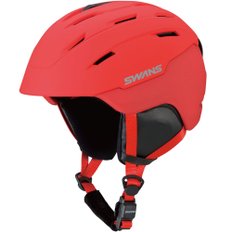 SWANS (스완즈) 스키 스노우 보드 헬멧 어른용 HSF-231 P1 MR 매트 레드 M 사이즈 (53cm-58cm)