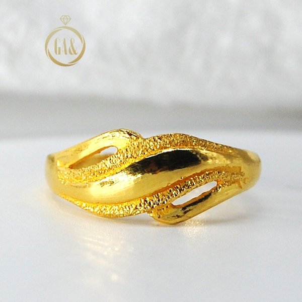 [가앤] 24k순금 반짝이 라인 반지 3.75g