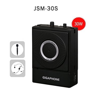 한스전자 준성기가폰 JSM30S 30W 강의용마이크 휴대용마이크 이동형마이크