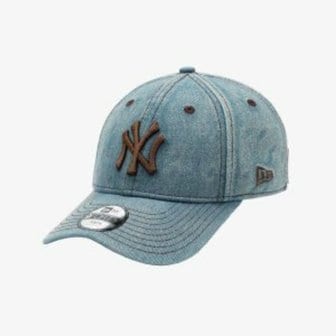 뉴에라 [국내정식매장] 뉴에라 모자 [키즈] MLB 뉴욕 양키스 데님 볼캡 블루