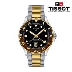 [본사직영] [NEW] 씨스타 1000 쿼츠 GMT 콤비 40MM T120.852.22.051.00