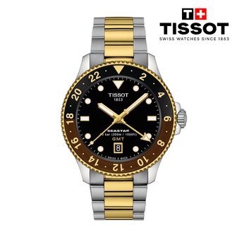 티쏘 [본사직영] [NEW] 씨스타 1000 쿼츠 GMT 콤비 40MM T120.852.22.051.00