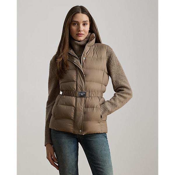 벨트 채널 퀼트 다운 베스트(WMLROTWS2820619230)