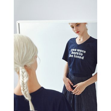 코이노니아 Specchio tee-Indigo blue