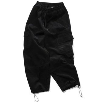 꼼파뇨 (CPGN) 코듀로이 와이드 오버 카고 팬츠 블랙