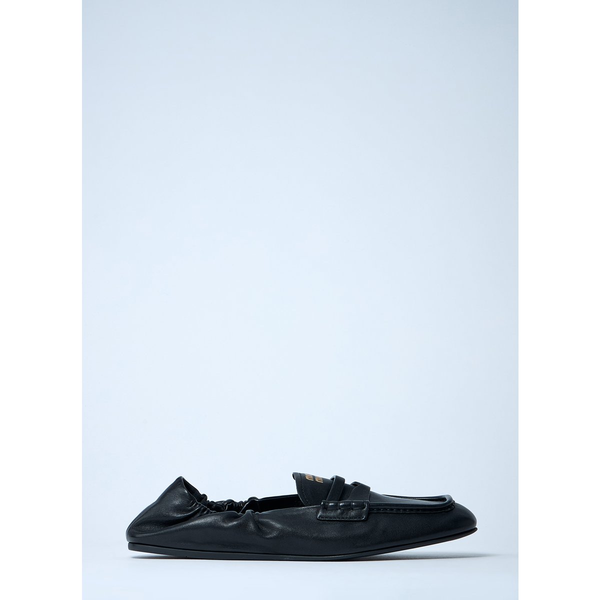 확대된 대표 Logo Motif Leather Loafers