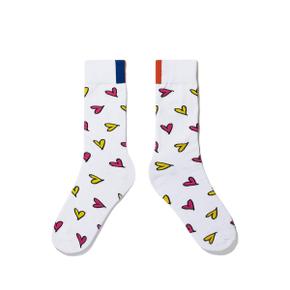 THE WOMENS HEART DRESS SOCK - WHITE