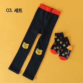 데일리 키즈 삭스 타이즈 세트 01 - 03 세트 (사이즈 : S/M/L/XL) 유아 삭스 분리 타이즈 세트